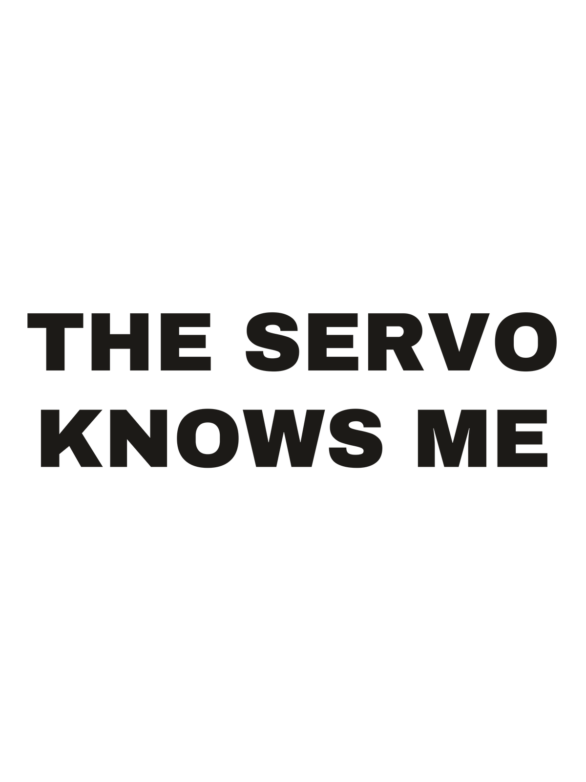The Servo Knows Me print file