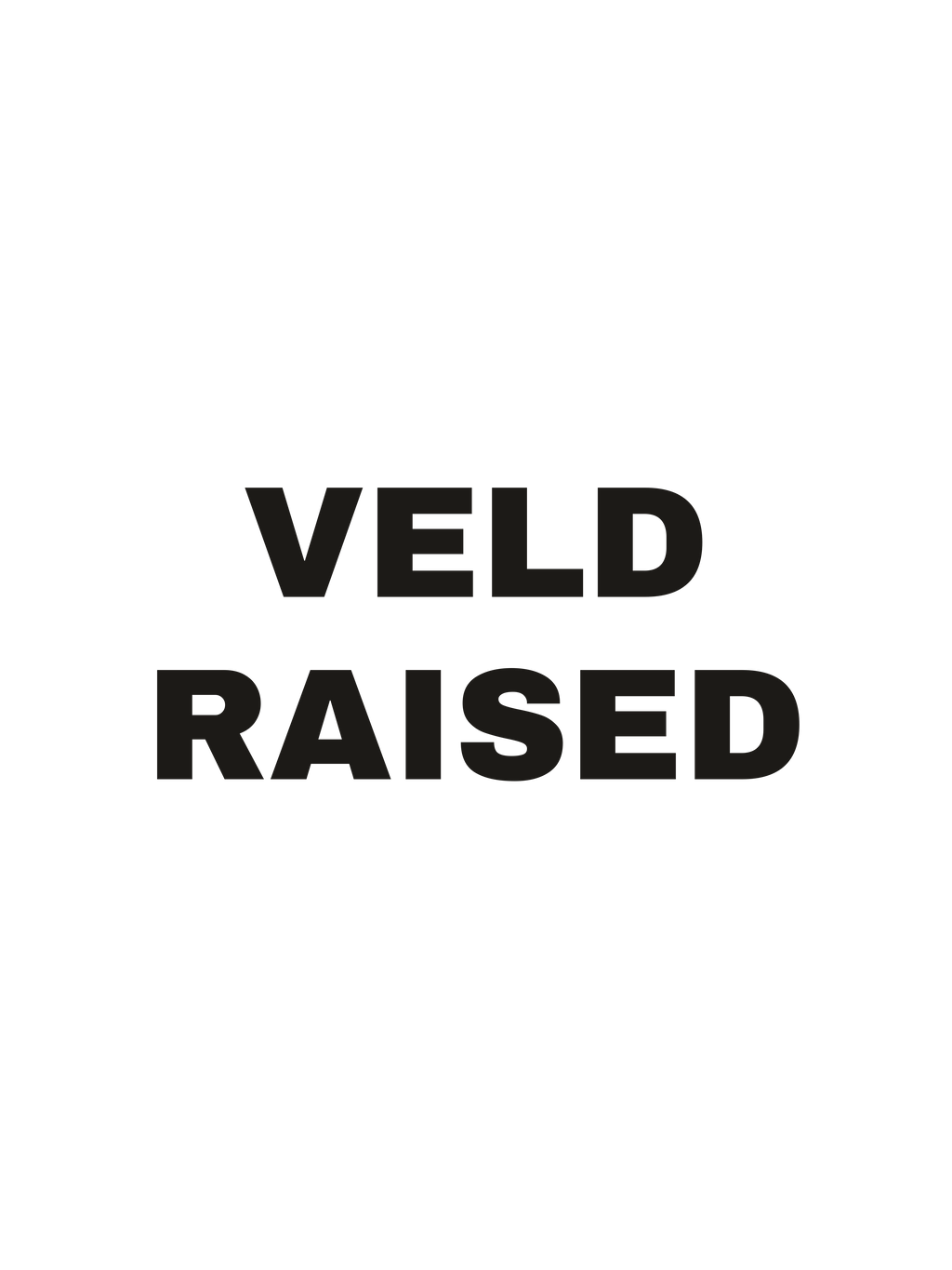 Veld Raised print file