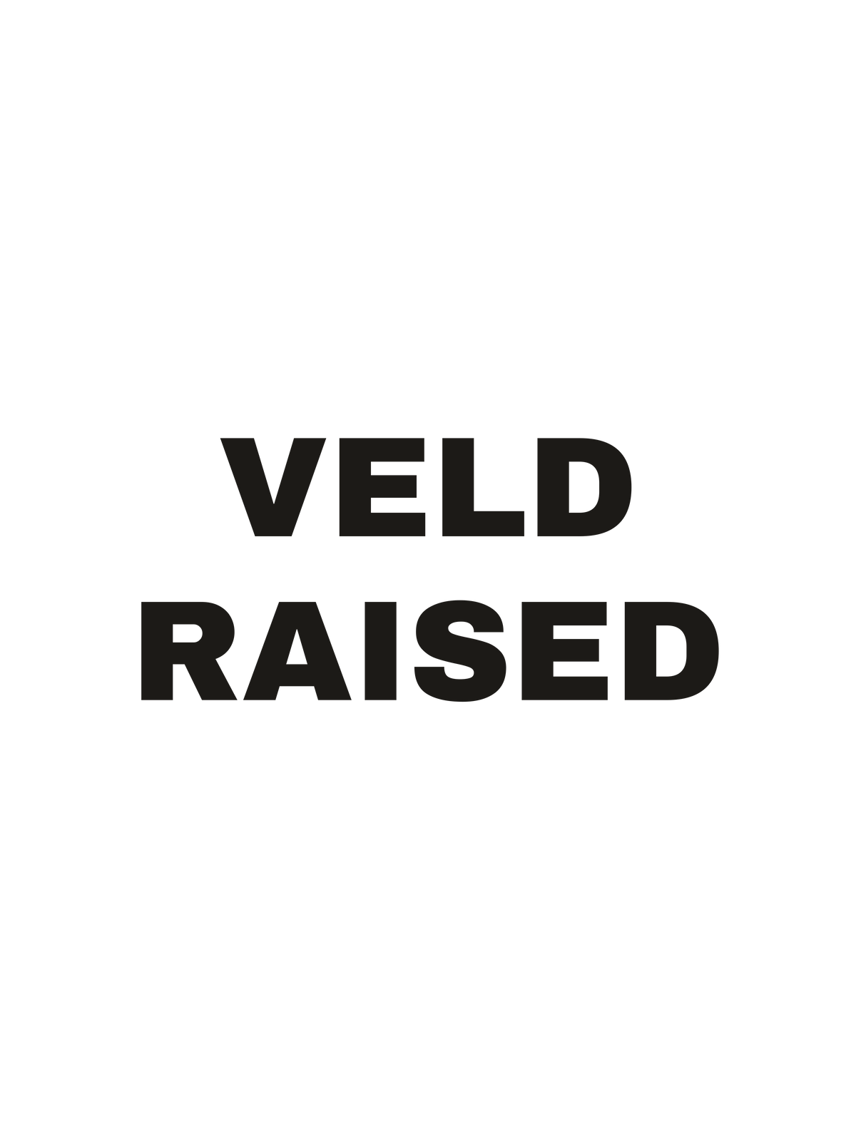 Veld Raised print file